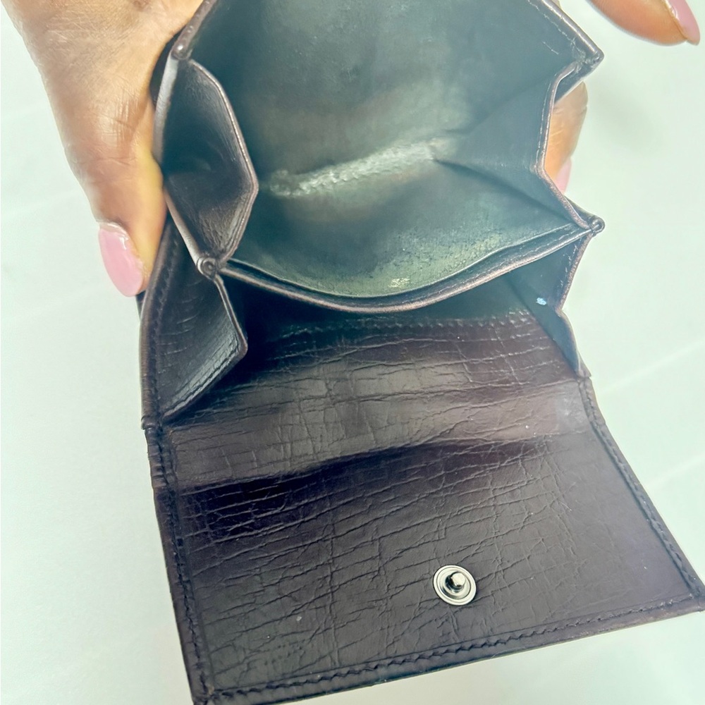 Gucci Brown and Green Monogram Wallet - Picture 8 of 11